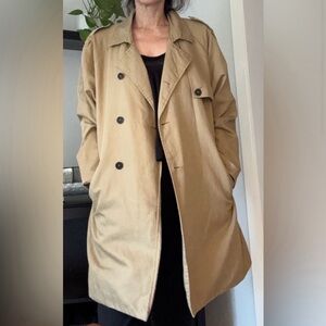 ❤️Rare Find Vintage Scotch&Soda Classic Tan Double-Breasted Coat